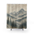 Misty Mountain Forest Shower Curtain