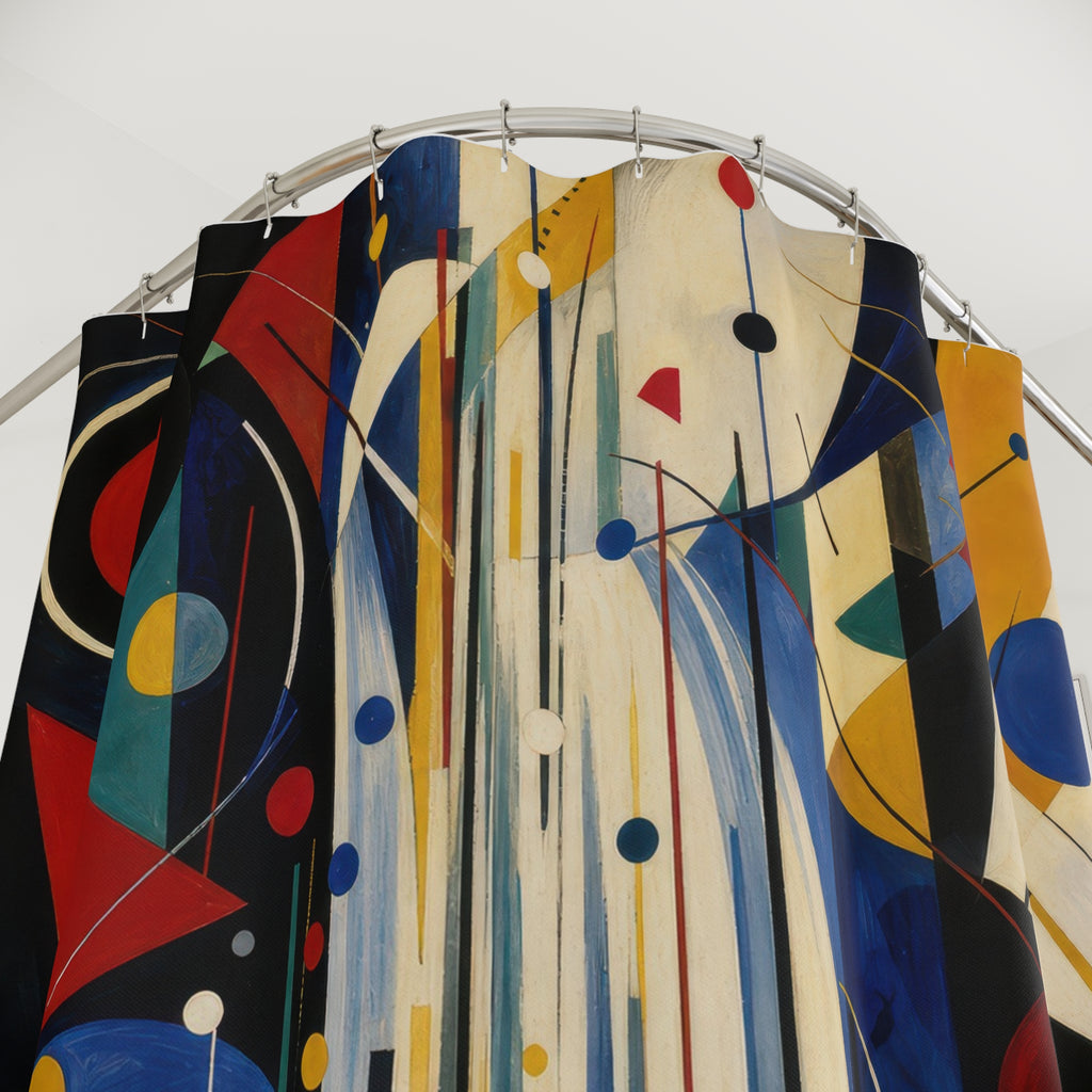 Geometric Waterfall Art Print Shower Curtain