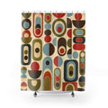 Mod Circle Geometric Shower Curtain