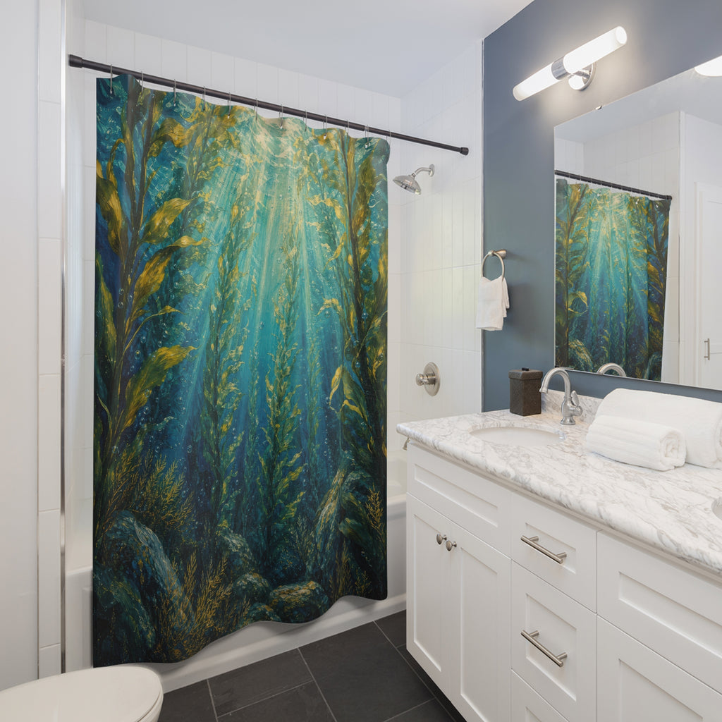Acrylic Kelp Forest Shower Curtain