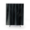 Black Shower Curtain, Dark Abstract Bath Decor, Flowing Wave Pattern, Modern Guest Bathroom Decor, Moody Black Style, Black Style Decor