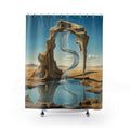 Desert Arch Waterfall Print Shower Curtain