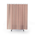 Oxblood Ticking Stripe Shower Curtain, Oxblood Red Classic Bathroom Decor, Ticking Stripe Bath Curtain, Guest Bath Decor, Home Decor