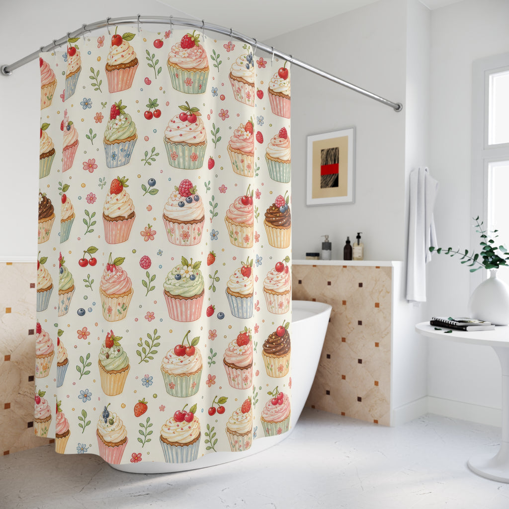 Cupcake Cute Shower Curtain