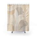 Beige Arch Leaf Shower Curtain