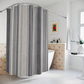Modern Grey Stripe Shower Curtain
