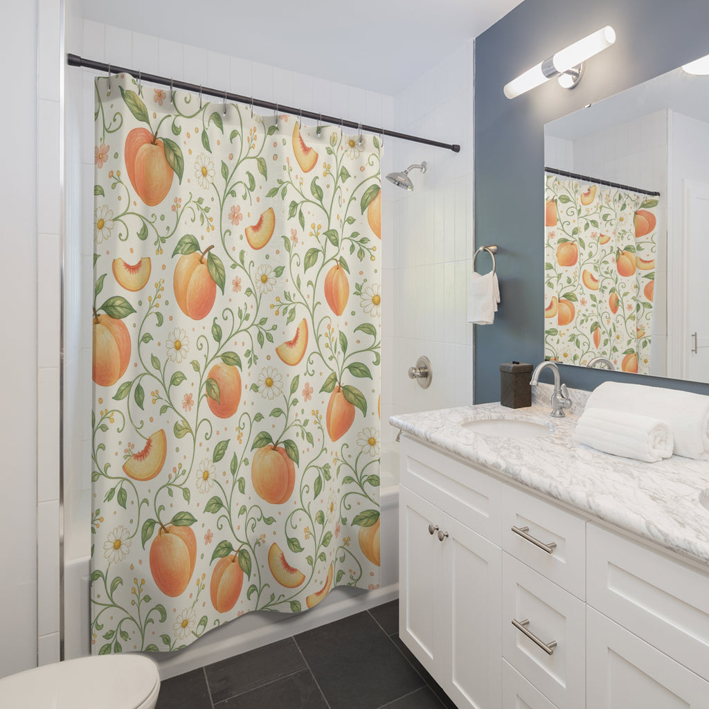 Fruit Botanical Orange Shower Curtain