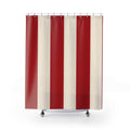 Red White Resort Cabana Shower Curtain