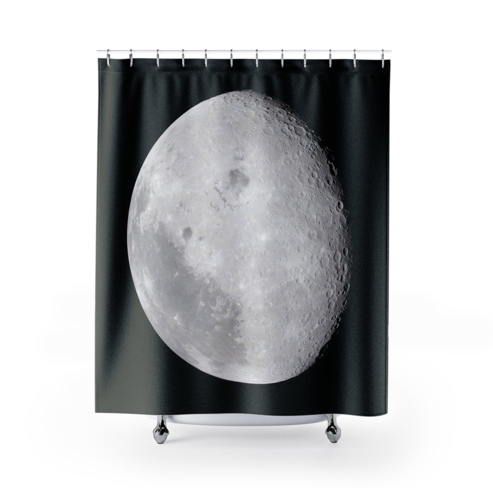 Far Side of the Moon Shower Curtain: Lunar Photo