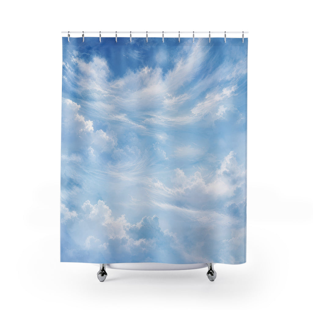 Blue Sky Shower Curtain: Sky Blue Nature