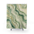 Soft Malachite Green Shower Curtain