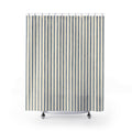 Navy Ticking Stripe Shower Curtain