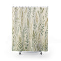 Wild Grass Meadow Print Shower Curtain