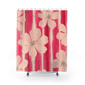 Hot Pink Floral Shower Curtain