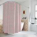 Mackintosh Rose Shower Curtain – Pink Geometric