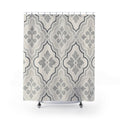 Warm Grey Tile Shower Curtain