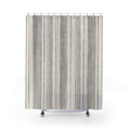 Grey Ticking Stripe Shower Curtain