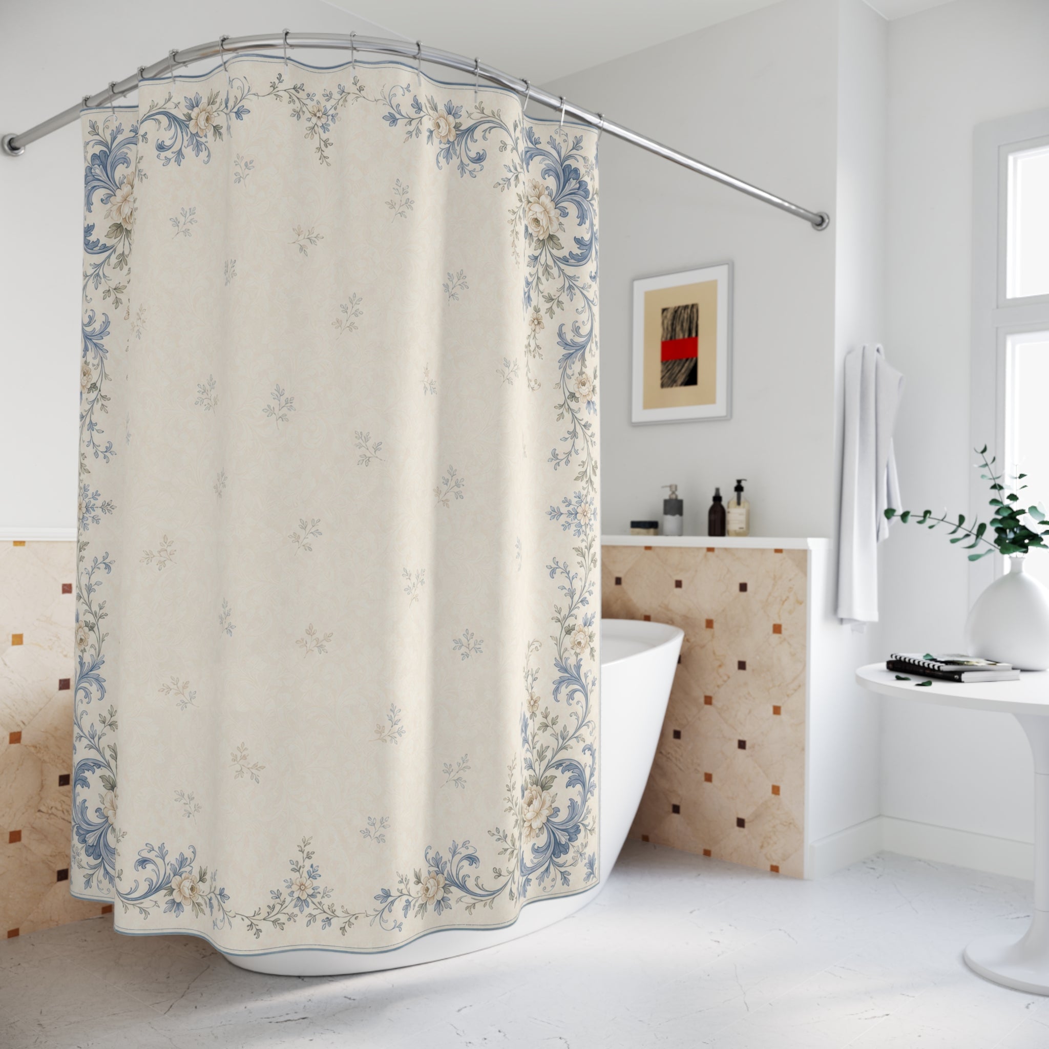 French Country Border Frame Shower Curtain