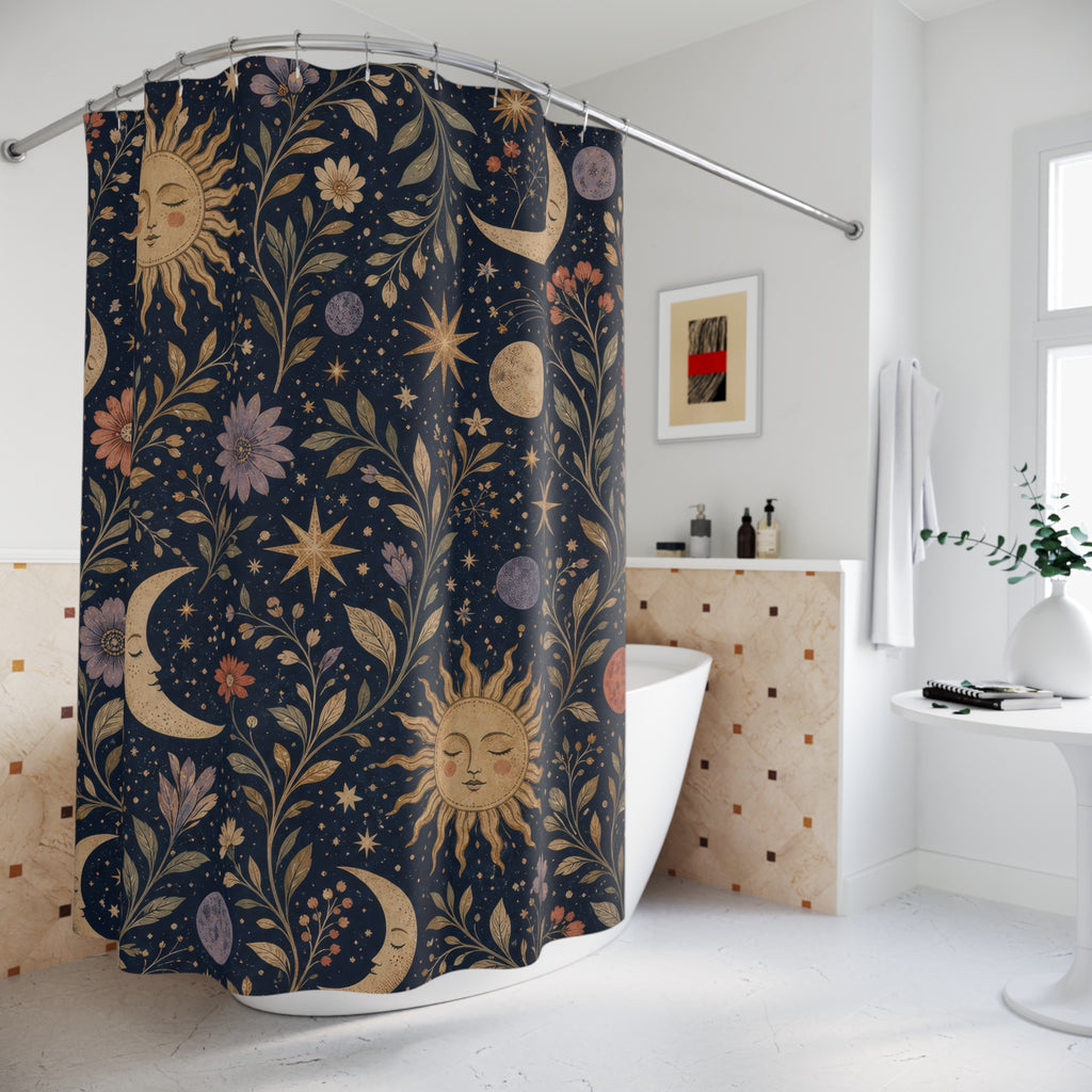 Celestial Boho Shower Curtain