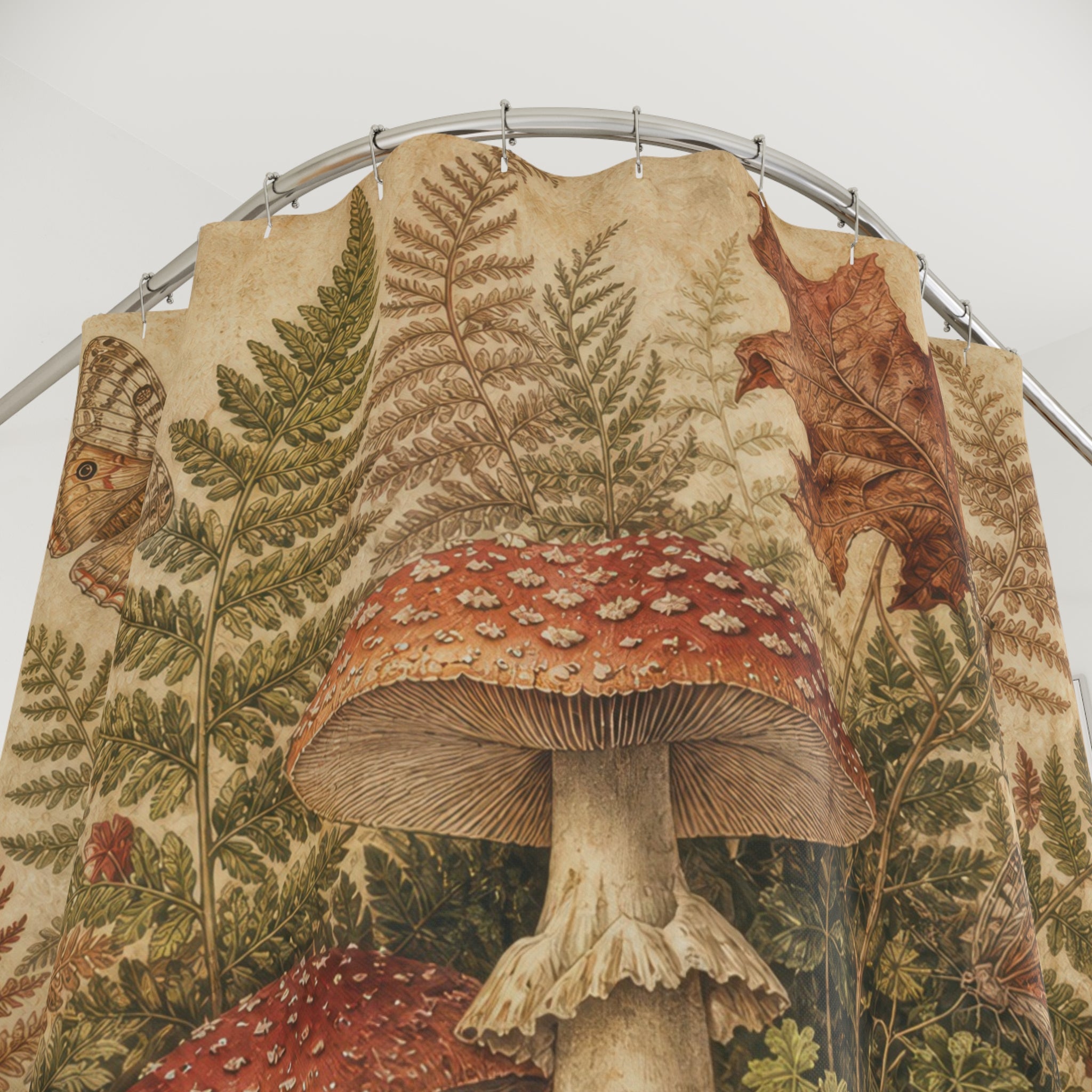 Woodland Mushroom Shower Curtain