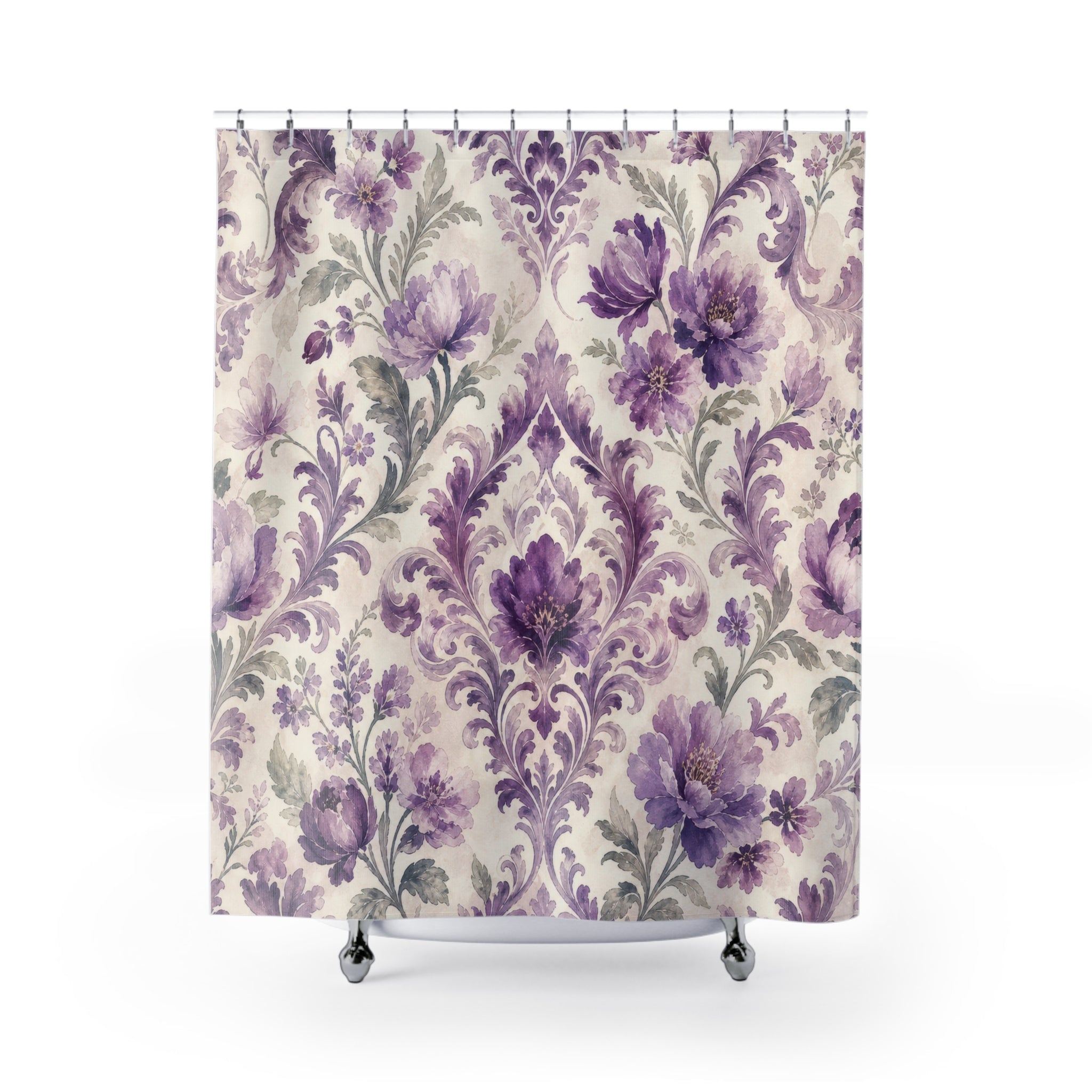 Ornate Floral Shower Curtain
