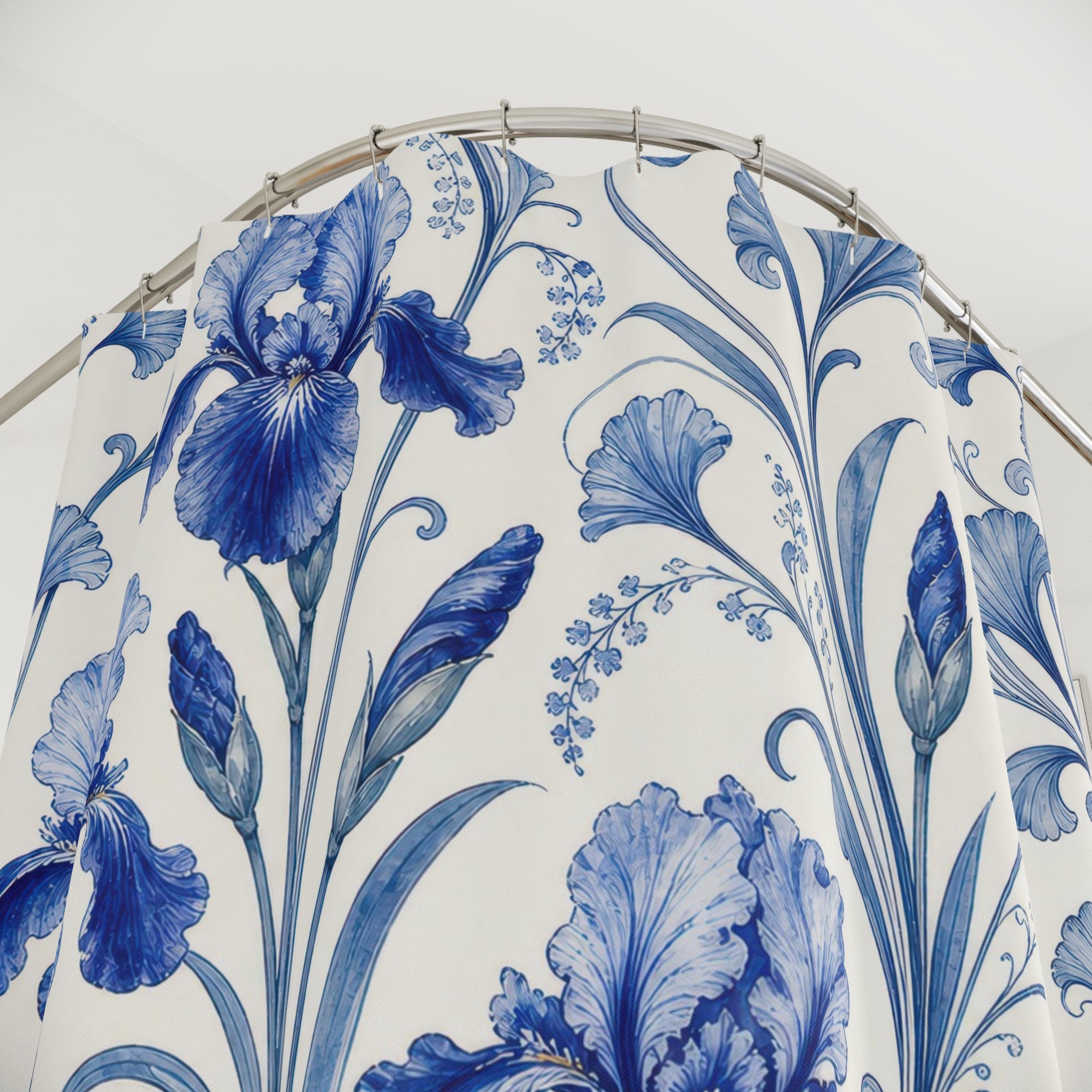 Blue Iris Shower Curtain