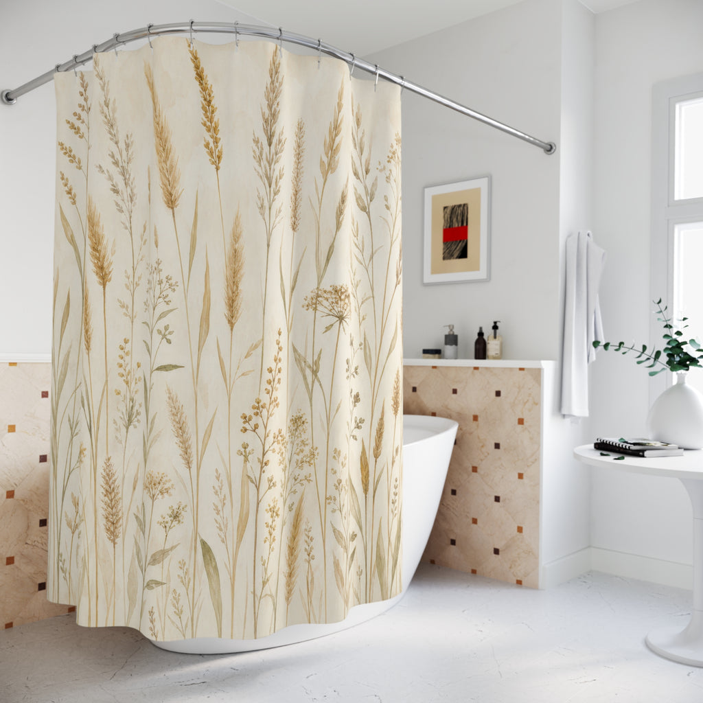 Golden Wheat Meadow Field Shower Curtain