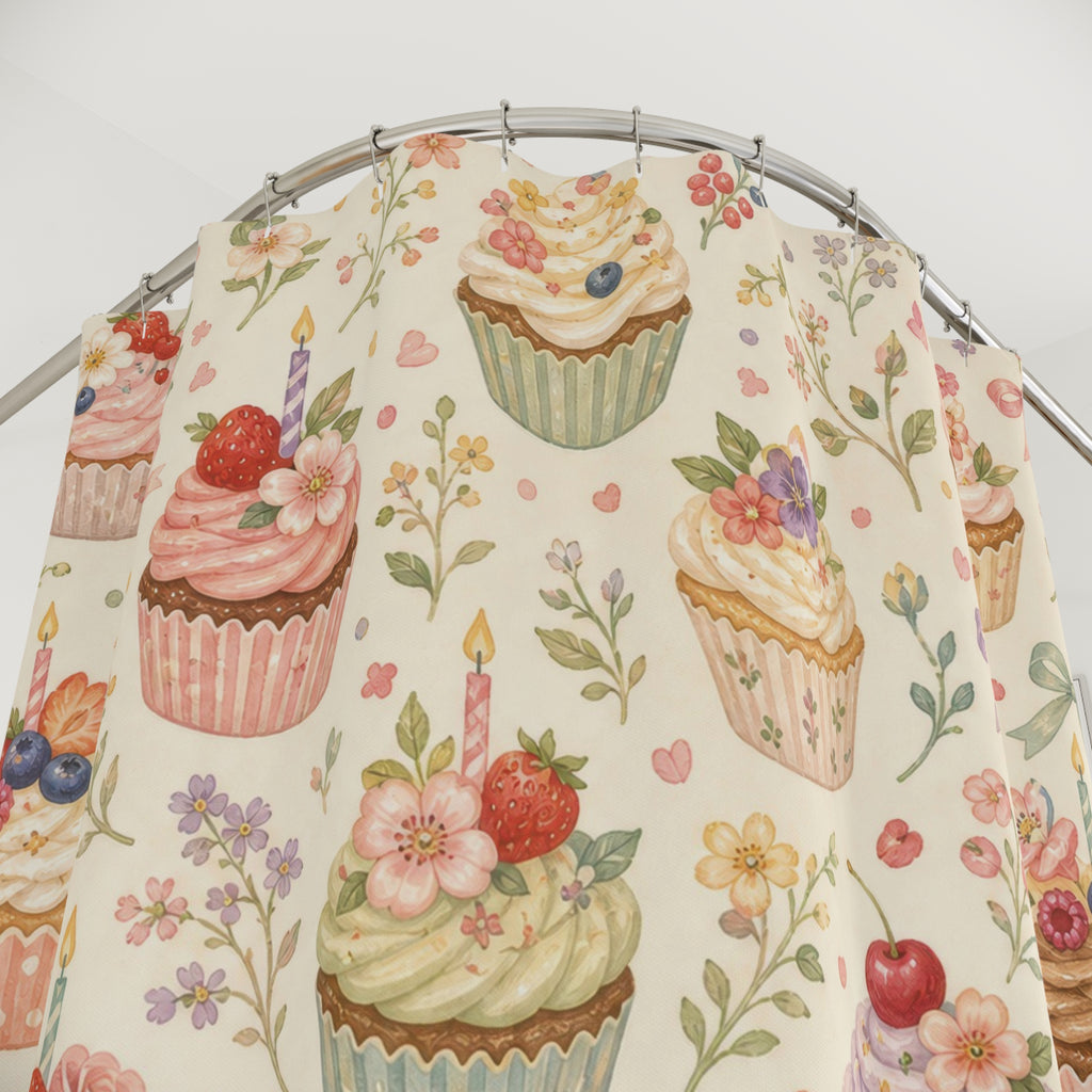 Cupcake Bakery Cute Shower Curtain