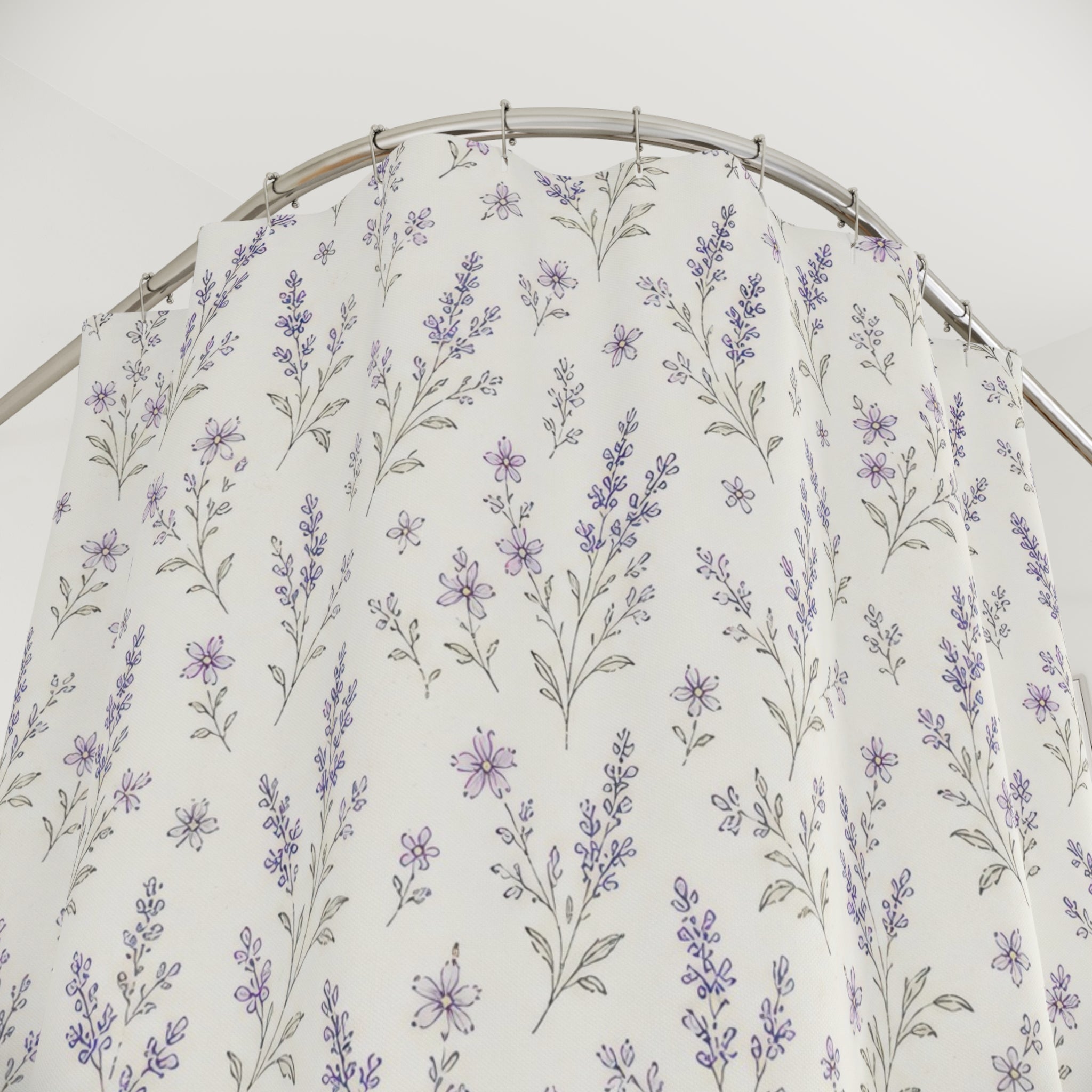 Lavender Botanical Shower Curtain