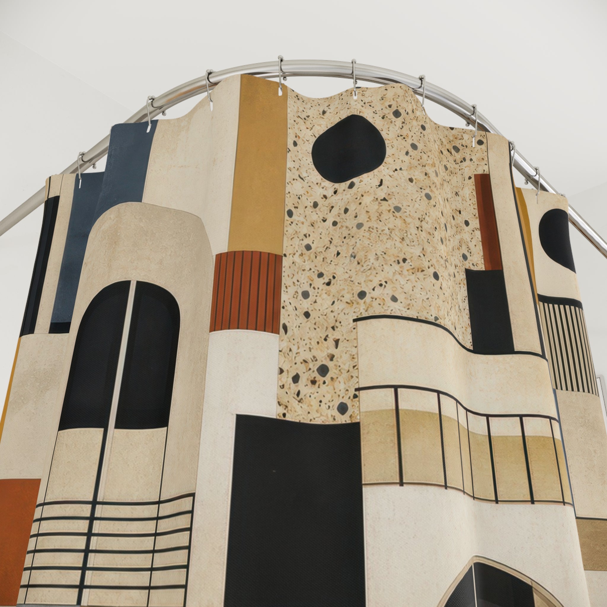 Abstract Geometric Shower Curtain