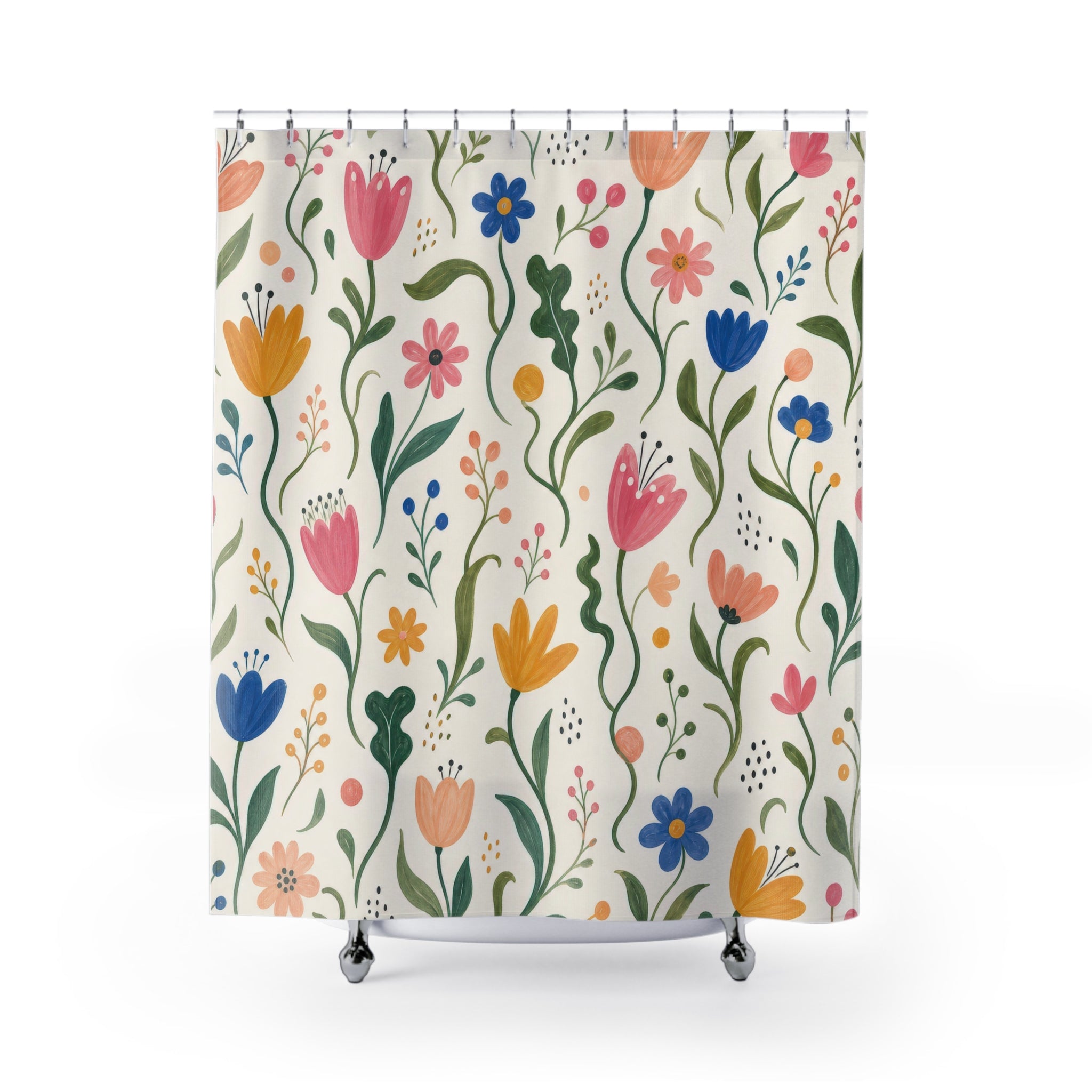 Colorful Wildflower Shower Curtain
