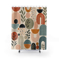 Modern Geometric Boho Shower Curtain